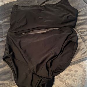 New black aerie cut out one piece